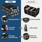 Deosk Trunk Organzier and Storage with 6 Big Pocket,Car Accessories for Women/Men 50L Waterproof Polyester for Car/SUV/Minivan/Truck(Medium, Triangle)