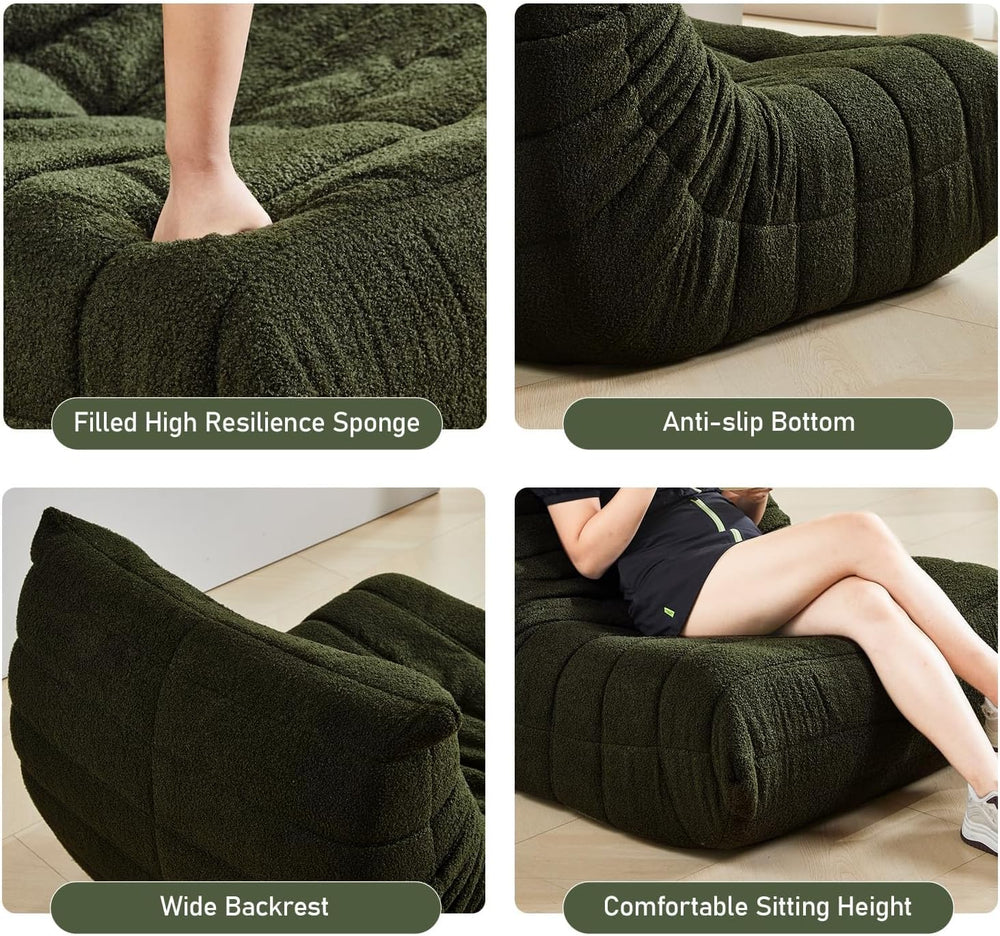 Bean Bag Chair, Fireside Chair Bean Bag Sofa Large Bean Bag Chair for Adults,...