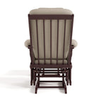 Storkcraft Tuscany Glider & Ottoman and Lumbar Pillow, Espresso/Taupe Swirl | GREENGUARD Gold Certified, Bonus Lumbar Cushion Included, Solid Wood Base, Smooth Motion, Award-Winning Nursery Rocking Chair