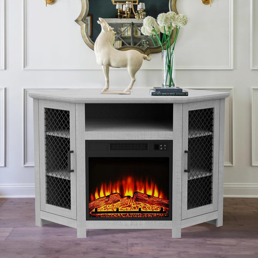 47" Corner Fireplace TV Stand Up to 55" TVs with 18" Electric ...