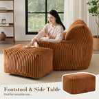Oversized Bean Bag Chair for Living Room Furniture Bean Bag Chairs for Adults- Small Couch & Lounge Accent Chair for Living Room Chairs or Bedroom