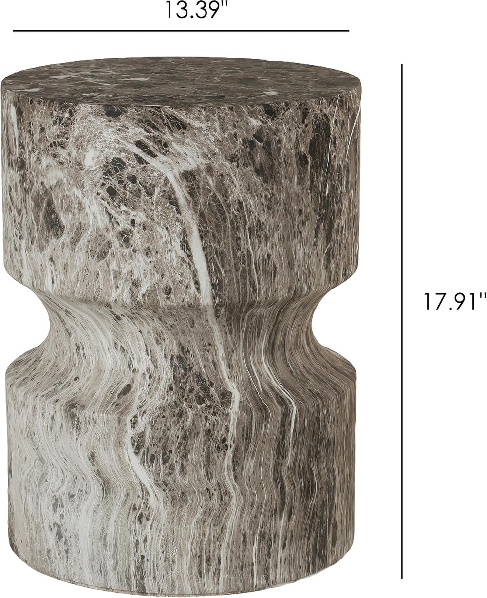 Modern End Table Cylindrical Side Table for Living Room,Farmhouse Nightstand ...