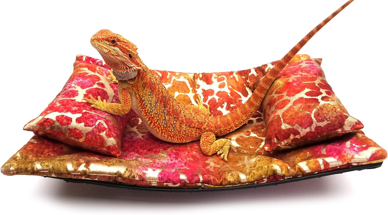 Chaise Lounge for Bearded Dragons, Tie Dye Golden Splash Fabric