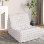 Bean Bag Chair for Adults, Giant Bean Bag Chair with Pillow, Oversized Chaise Lounge Chair Indoor with Soft Faux Fur for Living Room Bedroom or Reading Nook