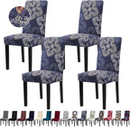 Dining Room Chair Covers - Stretch Kitchen/Dining Room Set of 4, Removable Washable Slipcovers for Home, Hotel, Banquet