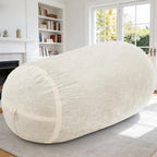 Homguava 6FT Bean Bag Chair Giant Bean Bag Chairs for Adults with Memory Foam Filled,Beanbag Chair with Soft Faux Fur Cover,Comfy Bean Bag Sofa Lounger for Living Room,Game Room,Bedroom