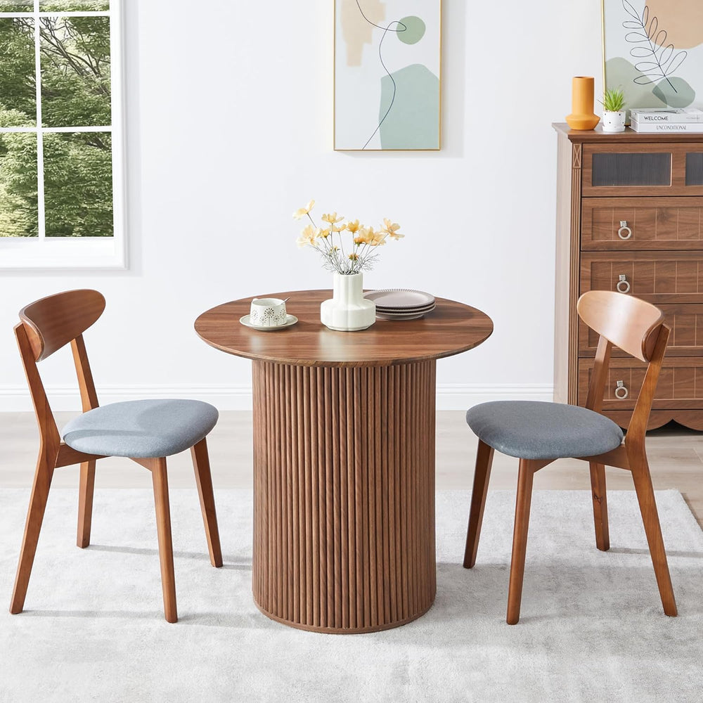 AVZEAR 31.5" Round Dining Table for 2 People, Small Kitchen Dinner Table...