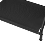 HOOBRO Luggage Rack, Folding Suitcase Stand with Fabric Storage Shelf for Guest Room, Bedroom, Hotel, Holds up to 100 lb, 27 x 15.3 x 22 Inches, Space Saving, Black BK04XL01