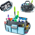 Cleaning Caddy for Cleaning Suppliers Organizer with Pockets for House Cleaning Essentials, Cleaning Organizer, Wearable Cleaing Bag Tote, Storage Caddy for Housekeeping