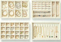 Velvet Jewelry Drawer Organizer Trays, 4 Pack Stackable Jewelry Storage Inserts Set, Beige Jewelry Tray Set with Removable Dividers for Earrings, Necklaces, Rings, Bracelets for Vanity & Dresser