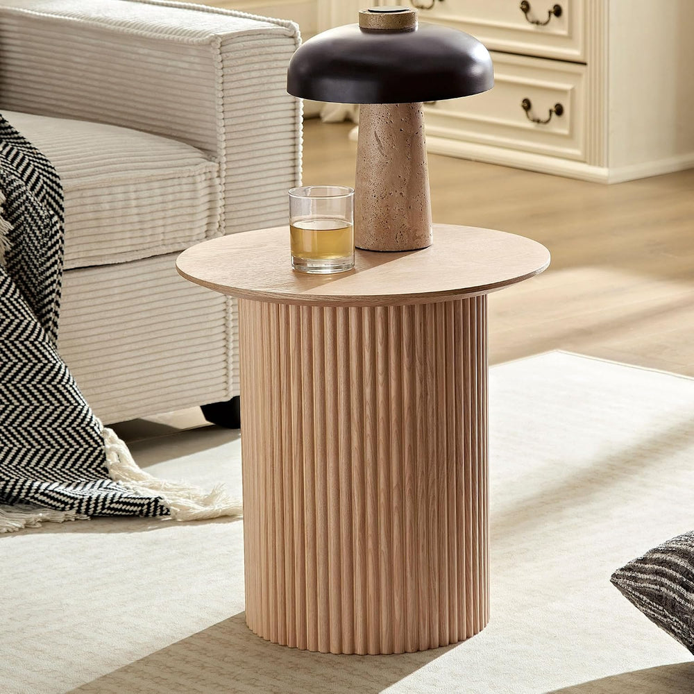 17.71 inch Round Side Table Circle Small Accent Table for Living Room Circle ...