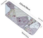 Brilliant Sunshine Lilac Rose Patchwork Couch Armrest 5 Pockets Organizer, Slip Resistant Recliner Armchair Caddy, Washable Remote Controls Holder, Storage for Magazine, Tablet, Phone, iPad, Lilac