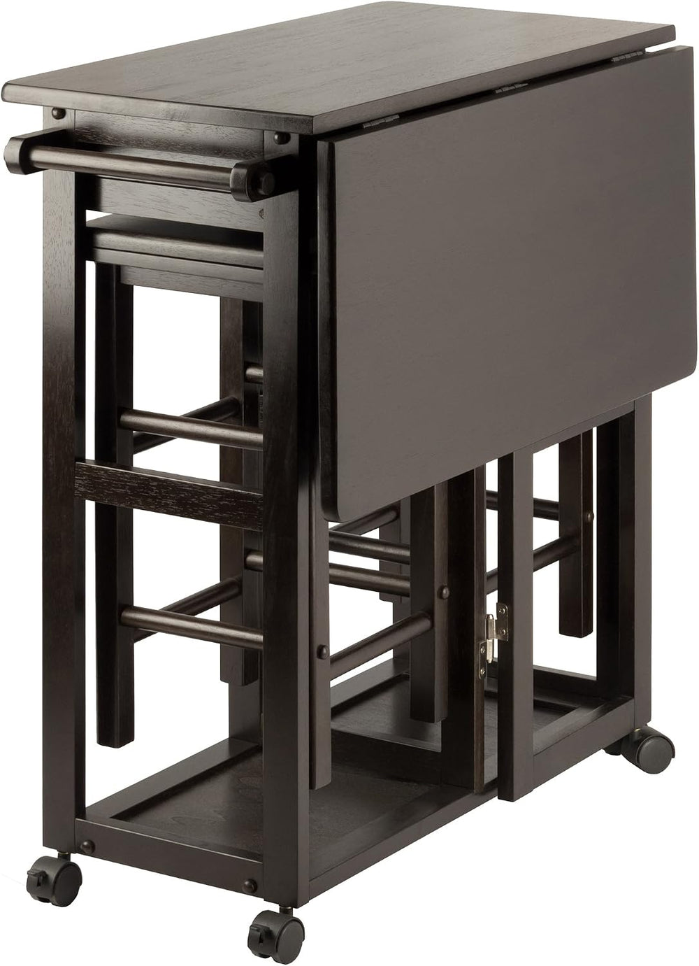 Winsome Suzanne Kitchen Table Set with Stools, Coffee, 33" | Convenient ...