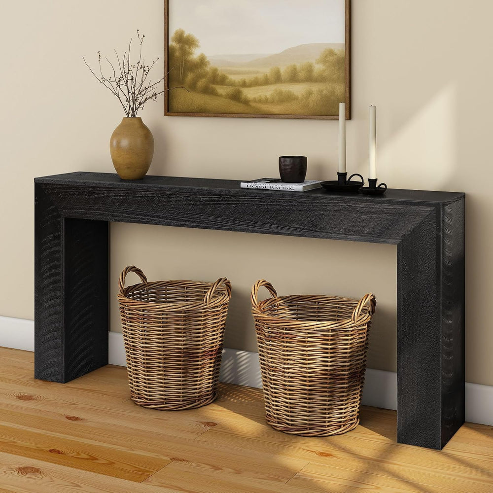 Plank+Beam 66 Inch Camden Console Table - Solid Pine Wood, Easy Assembly for ...