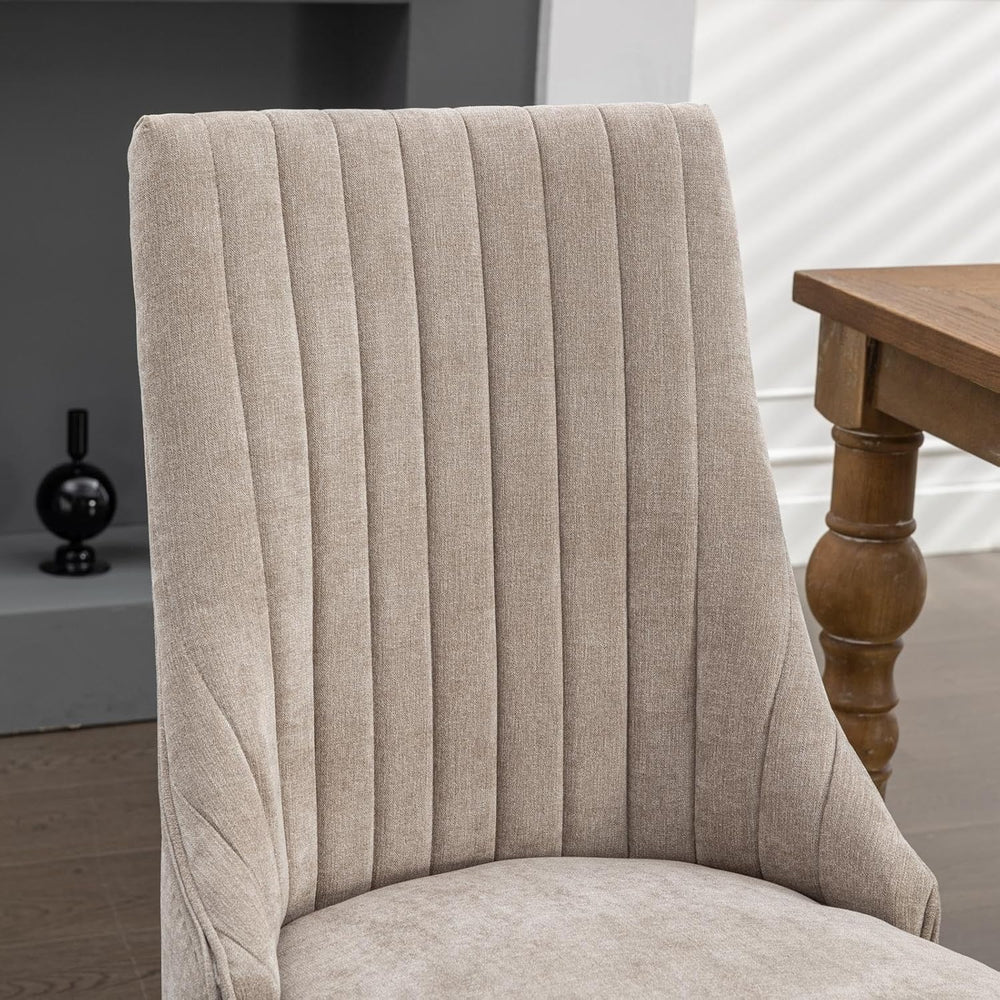 47" Kitchen Round Dining Table and Chairs Set, 5 Piece with Boucle Chair...