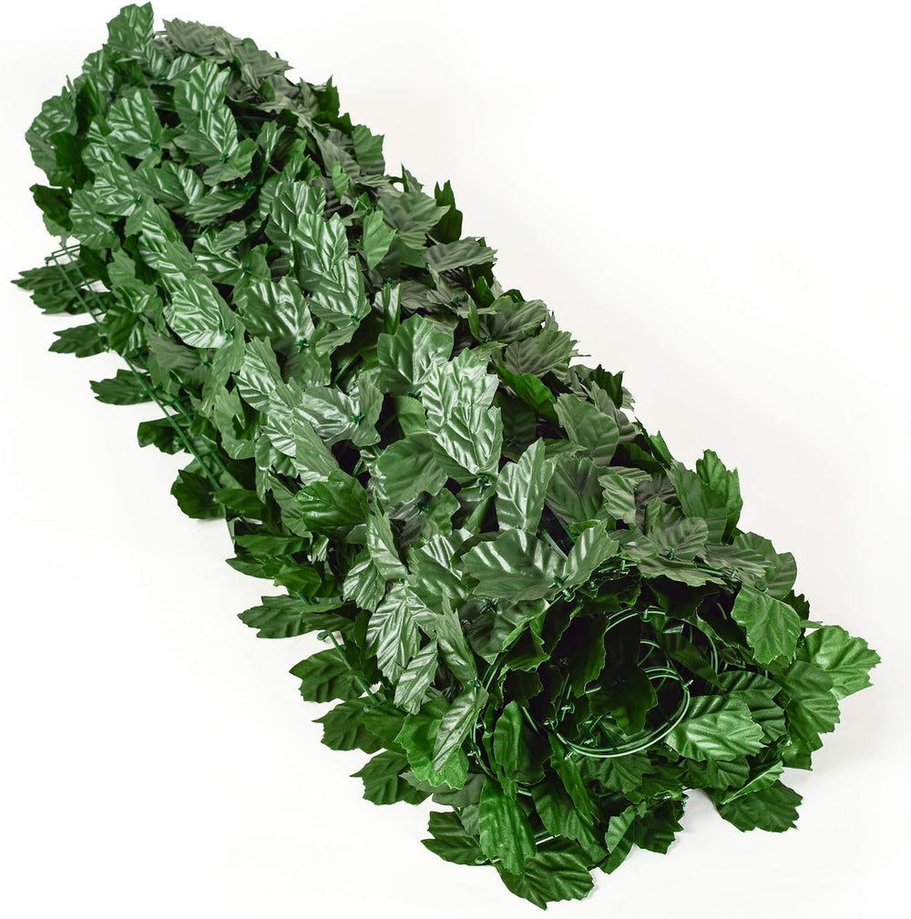DearHouse Artificial Ivy Privacy Fence, 196.85x39.37inch Artificial Hedges Fe...