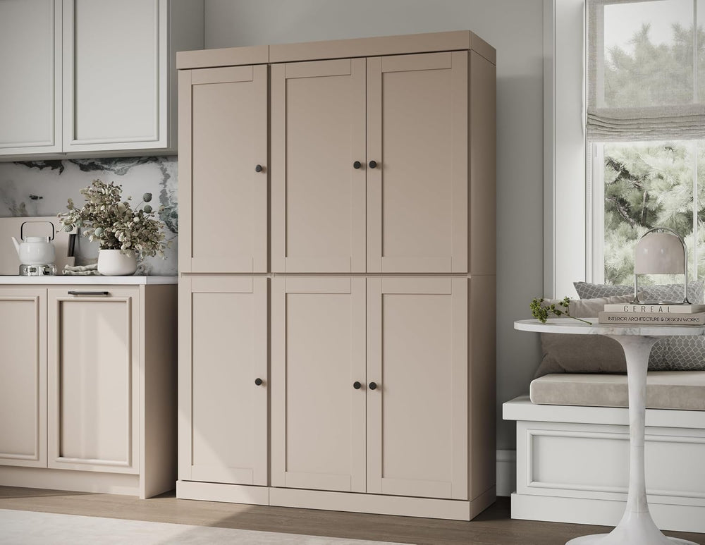 Palace Imports Solid Wood Kitchen Pantry Cabinet - 71.5" Tall, 48.5&quot...