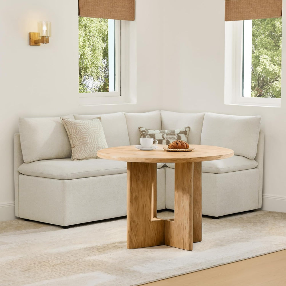 CHITA Breakfast Nook Bench with Storage, Upholstered Dining Bench with Back, ...