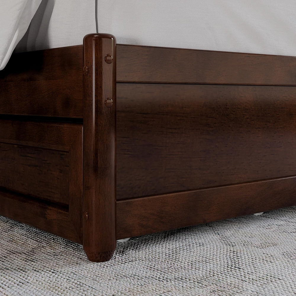 AFI, Felicity King Platform Bed with Panel Footboard & Storage Drawers, W...