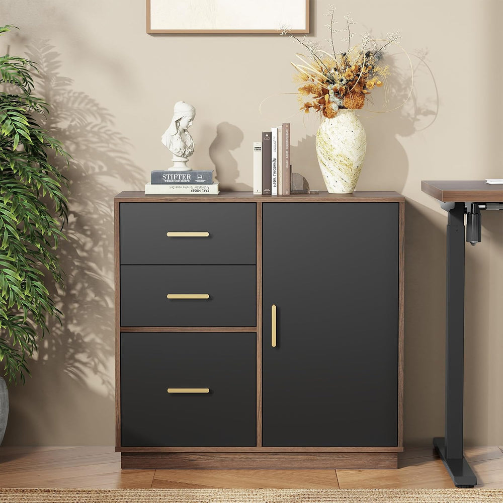 ModernMate Office Storage Cabinet with 3 Drawers, Filing Cabinet for Office |...