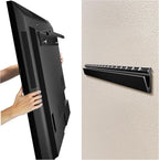 Auoace No Drill Drywall TV Wall Mount for 22 to 55 inch Small TV, up to 100 LBS, 1.1" Low Profile, No Stud Design, Easy Install with All Hardware, TVs Bracket for Most 32" 40" 43" 50" 52" 55" Screen