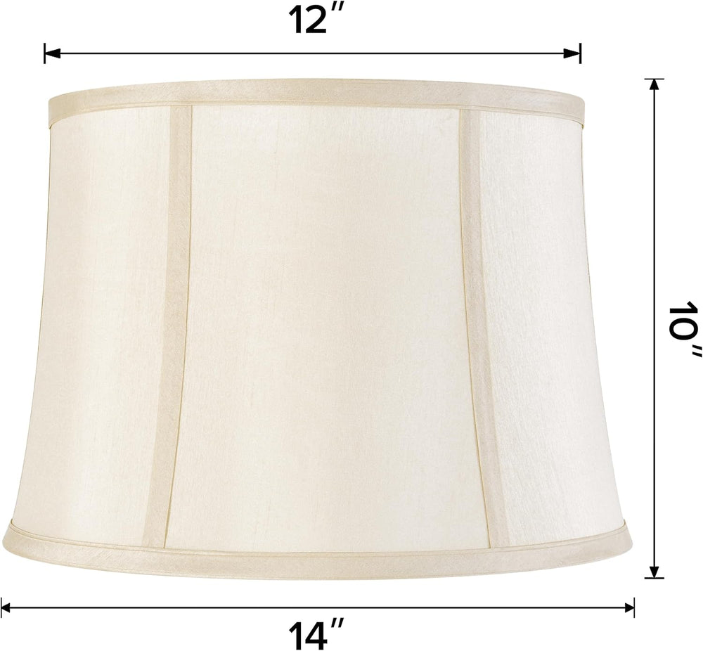 GO&SO Medium Drum Lamp Shade, 12"x14" D x10" H, Set of 1 L...