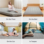 Premium Foam 3.2" Thick Japanese Futon Floor Mattress - Twin Size 39"x80" 100% High-Density Foam,Comfortable Sleeping Pad,Tatami Mat for Dorm,Bedroom or Guest Room，Boys Girls Dormitory Pads(Hemp Gray)
