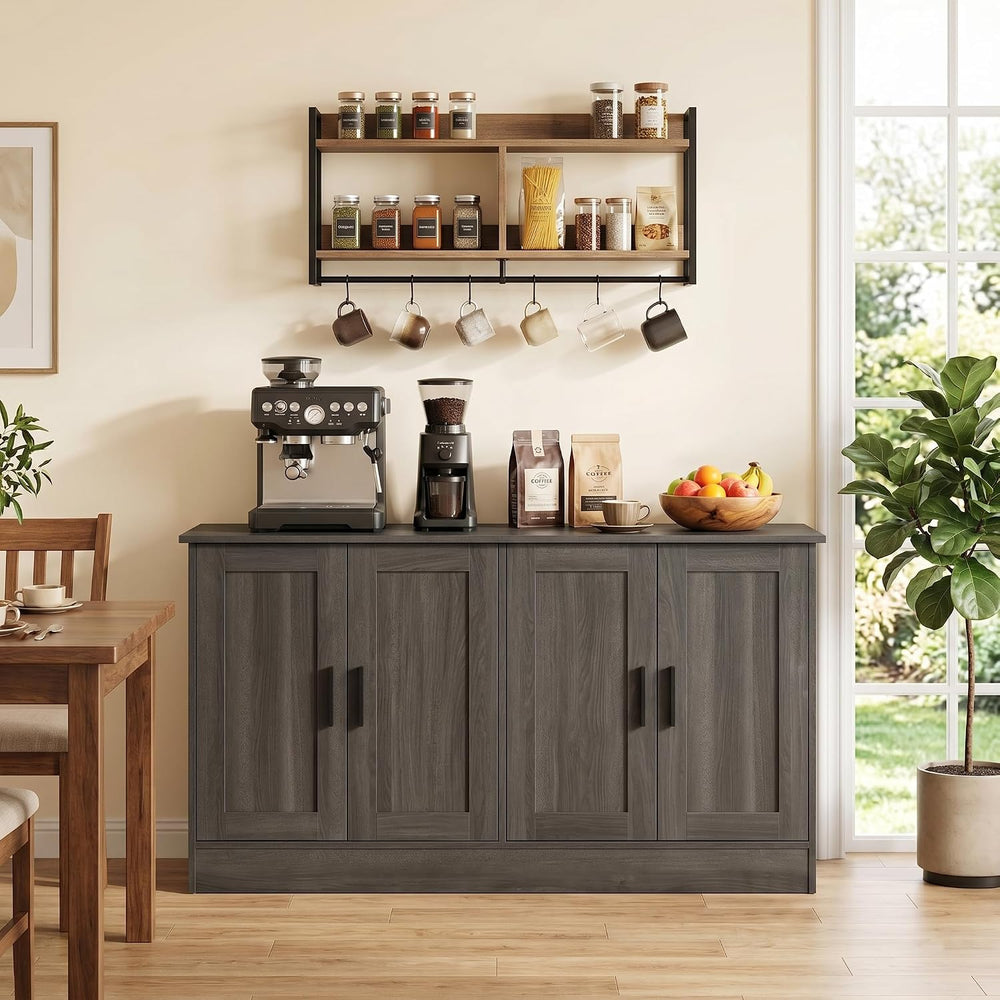 Anystyle 53" Dark Grey Buffet Cabinet with Storage