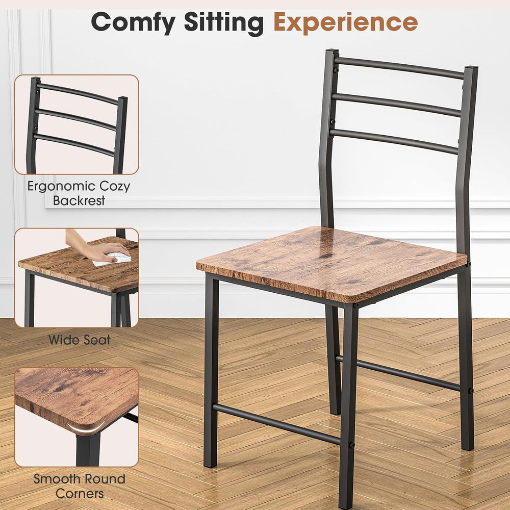 Fenbeli 3 Piece Dining Table Set - Small Kitchen Table & Chair Sets for 2...