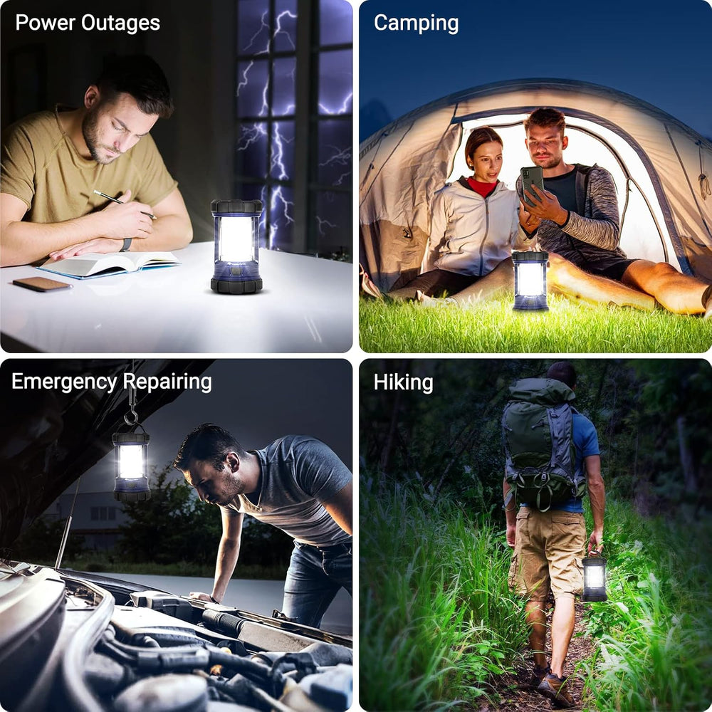 Camping Lantern, 3200LM LED Lanterns for Power Outages, 4600mAh Phone Charger...