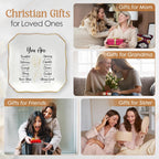 Christian Gifts for Women - You Are 4"x4" Ceramic Jewelry Dish Tray | Appreciation Gifts, Christian Gift, Gold Trim Design, Ring Dish for Women, Desk Vanity Decor, Polished Finish