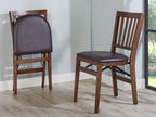 Stakmore School House Folding Chair, Walnut (Set of 2)