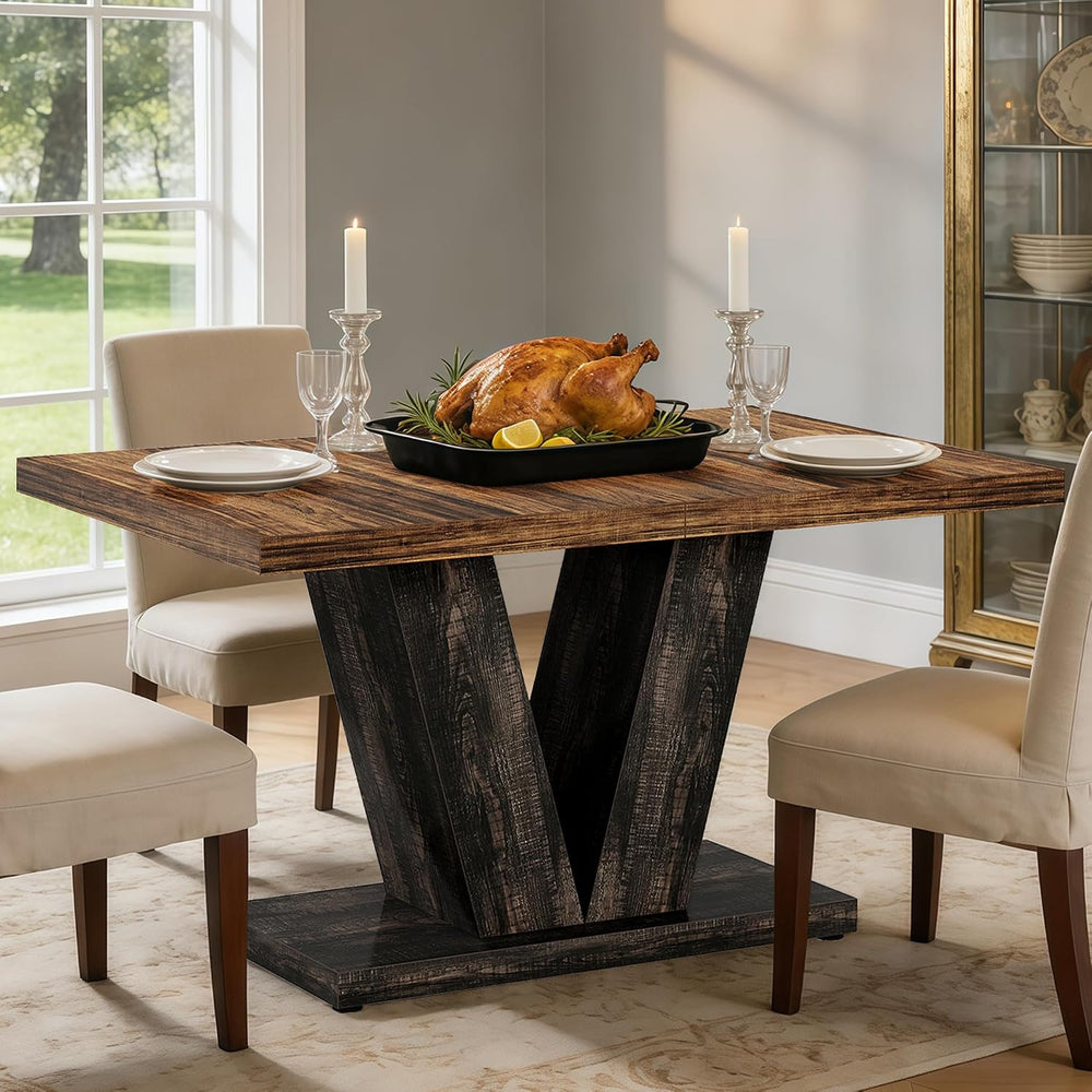 Oigavfd 47 Inch Dining Table, Rectangular Kitchen Table for 4 with Heavy Duty...