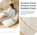 MAXYOYO Bean Bag Chairs for Adult, Giant Bean Bag Couch with Filler, Soft Lazy Sofa 43"x41"x35"