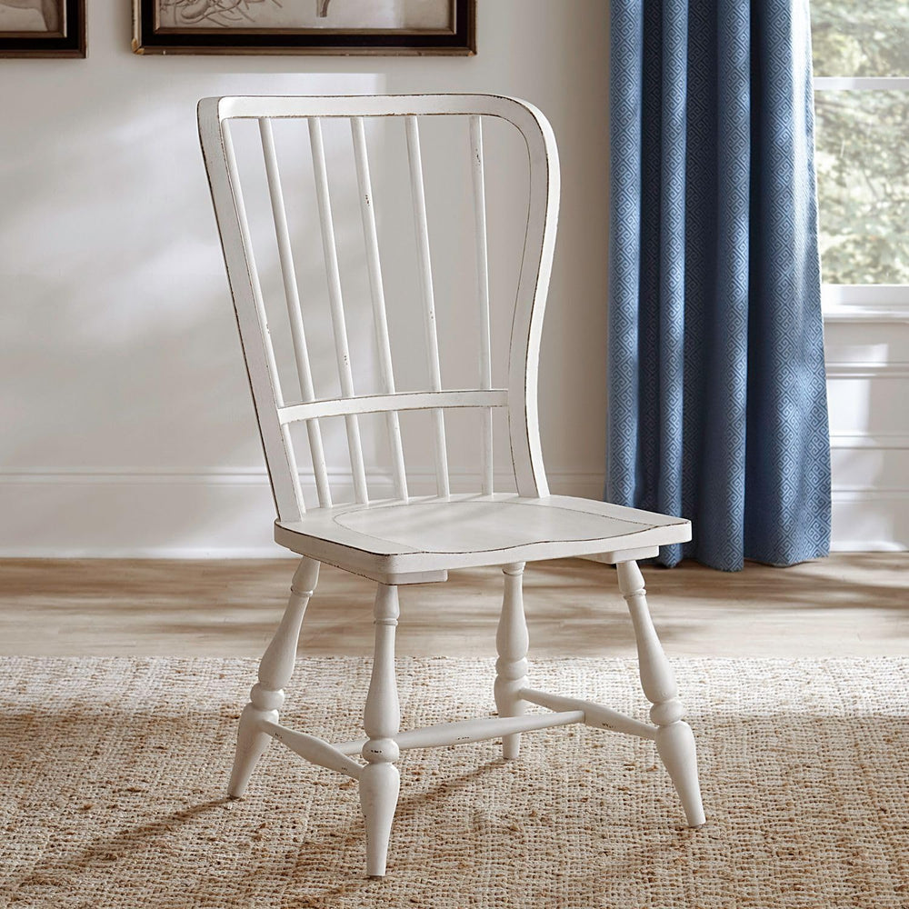 Liberty Furniture Magnolia Manor Wood Windsor Back Side Chair for Dining Room...