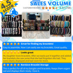 Barelove Velvet Bracelet Holder with 3 Tier Rack, Green T-Bar Storage Organizer Detachable Display Stand for Necklace Watch Bangles Bracelets Scrunchies Organization Showcase