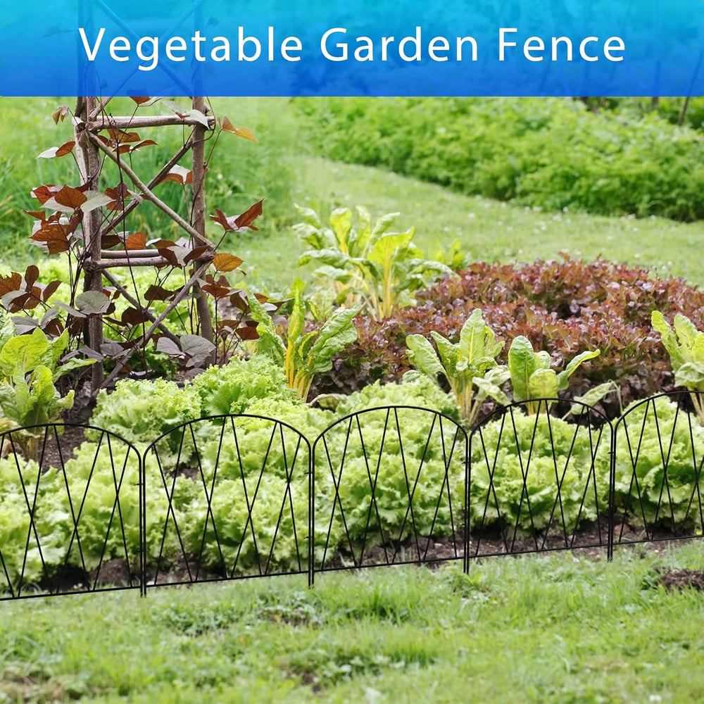 24 Packs Decorative Garden Fence 24.8ft (L) x 15.9in (H) Garden Fencing Panel...