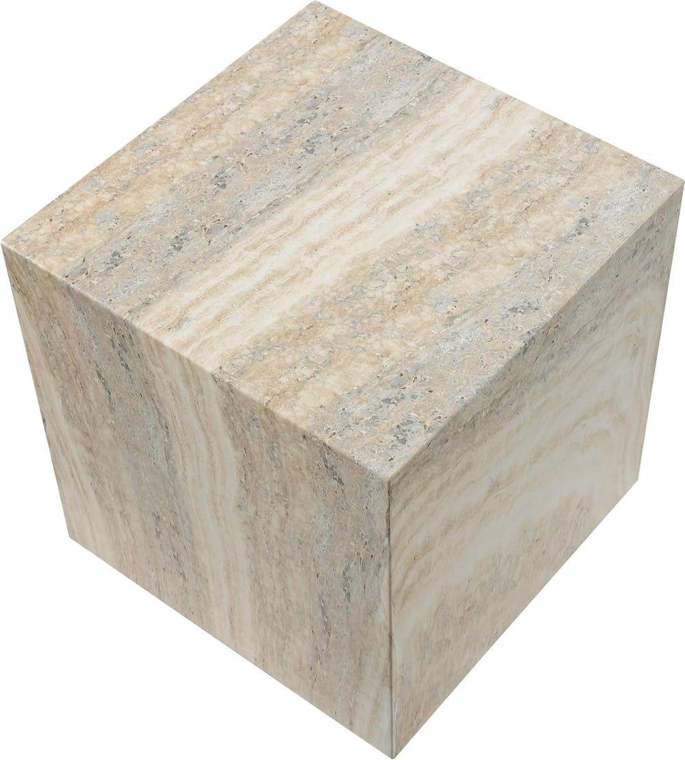Meridian Furniture 99029Travertine-ET Piazza Collection Art Deco Indoor/Outdo...