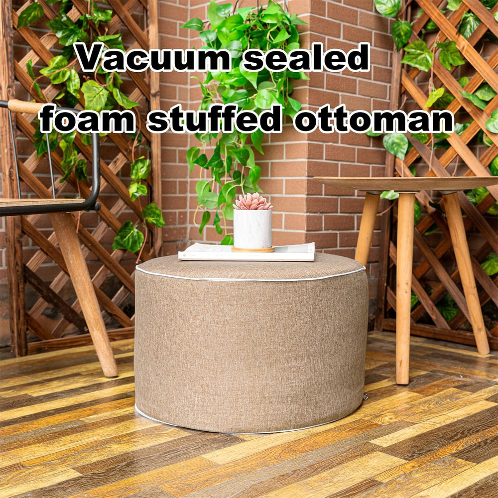 Outdoor Ottoman Outdoor Ottomans for Patio 20x12 Inches Modern Lightweight Fo...