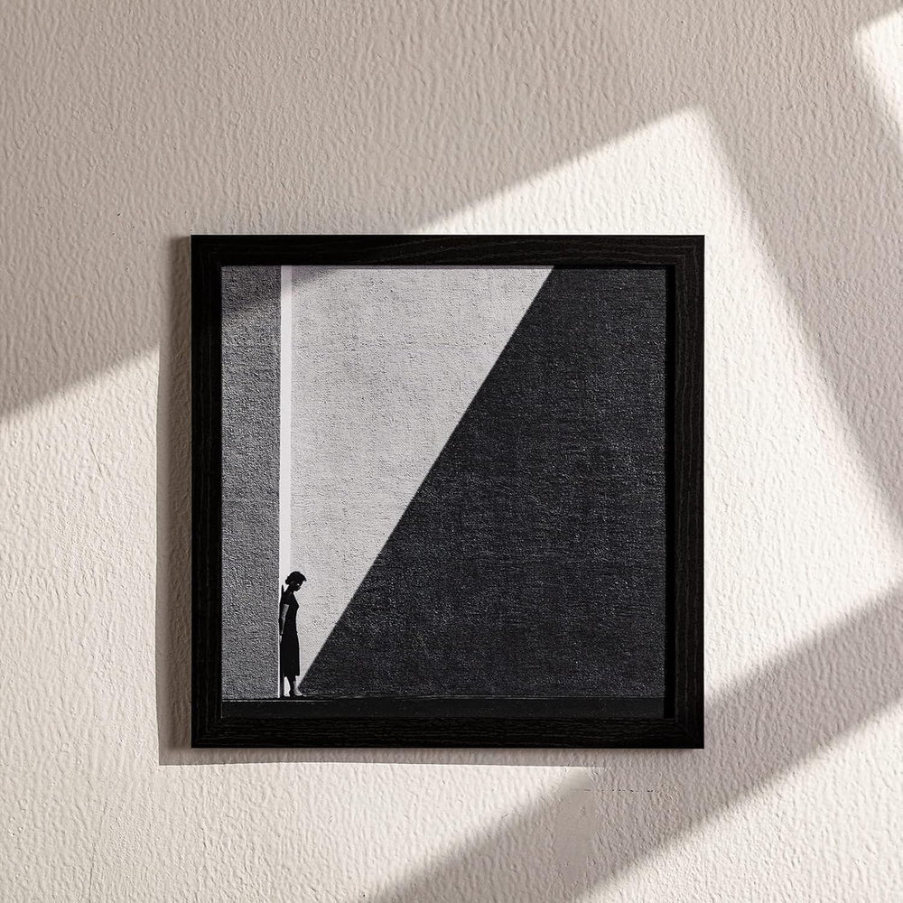 eletecpro Picture Frames Set of 9, 12x12 in, Acrylic Cover, Black