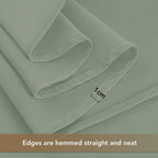 sancua Round Tablecloth 90 Inch Fit 30-72 Inch Tables, 8 Pack Sage Green | Circle Polyester Fabric Table cloth for Wedding Party Reception Banquet Birthday, Washable Formal Covers