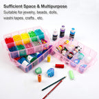 Inscraft 7 Tier Craft Storage Boxes with Compartments, 70 Adjustable Plastic Organiser Storage Boxes for Crafts, Beads, Screw, Washi Tap, Stackable Storage Sorting Box for Toys, Crafts, Art Supplies
