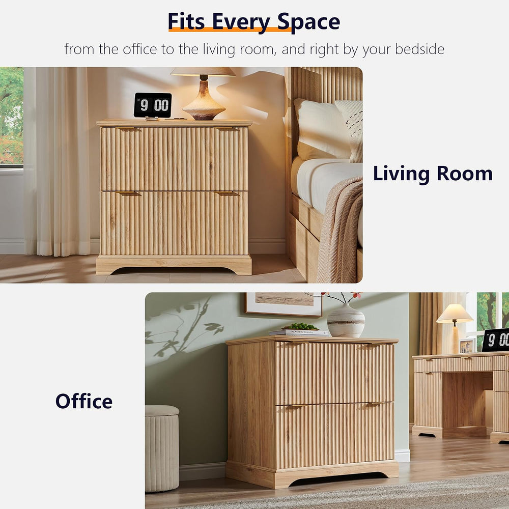 30"File Cabinet W/Charging Station, w/Files Hanging Rod for Letter/Legal...