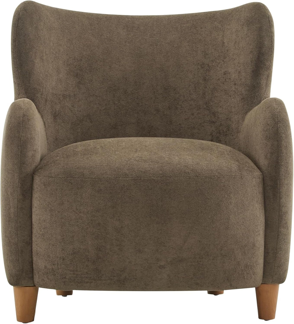 Christopher Knight Home Auden Wingback Accent Chair, Fabric Club Chair, Velve...