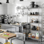 14" Deep x 30" Wide x 74" Height Wire Shelving Kit | 5-Tier | NSF Commercial Storage Rack Unit