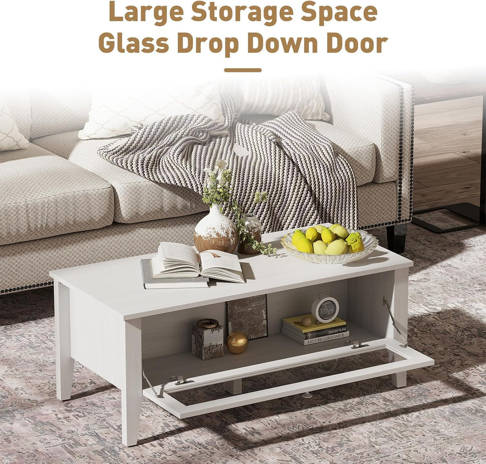 Bonzy Home TV Stand and Coffee Table Set of 2, Modern TV Console Coffee Table...