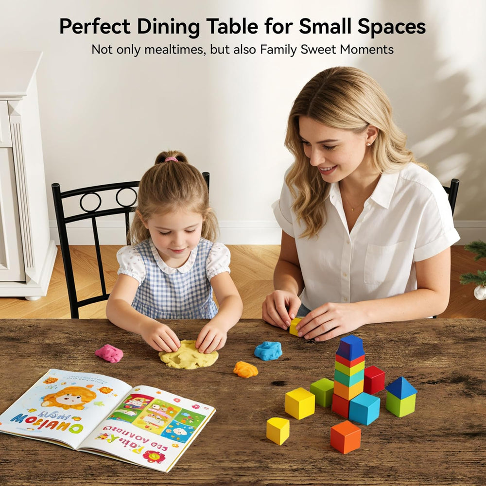 Vipbear Kitchen Dining Table Set for 4, 5-Piece Kitchen Table Set,Dining Room...