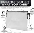 GOBAGS Air Production Multi‑Size Clear Zipper Pouch (4‑Pack) – Cable Organizer & Travel Gear Bag for Electronics, Camera Accessories, Tool Pouch & Small Tech Storage