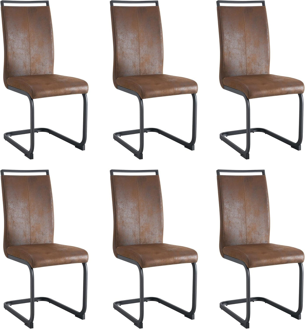 Baysitone Modern Dining Chairs Set of 6, Side Dining Room Chairs, High Back K...