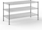 21" Deep x 48" Wide x 27" Height Wire Shelving Kit | 3-Tier | NSF Commercial Storage Rack Unit